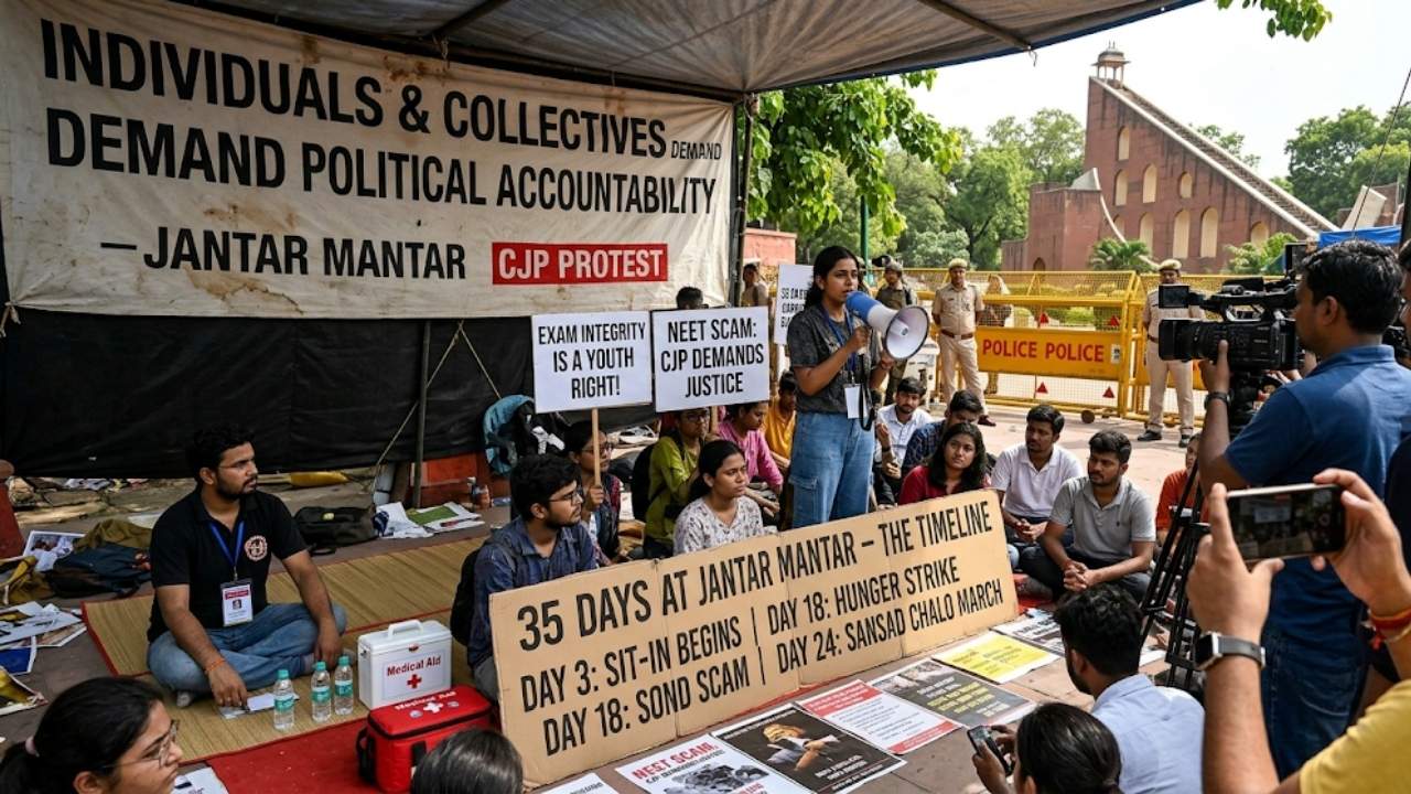 Timeline: 35 Days at Jantar Mantar — Key Moments of the CJP Protest