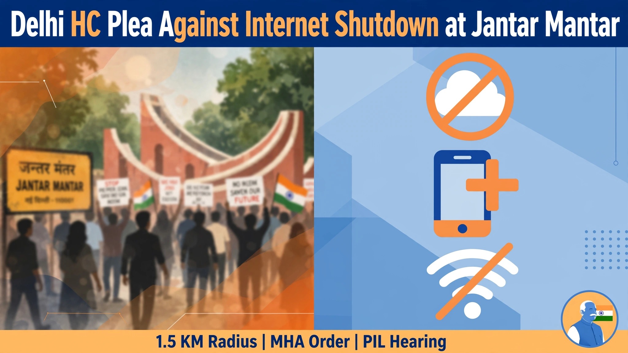 Delhi High Court Moved Against Internet Shutdown Around Jantar Mantar: Why This Case Matters