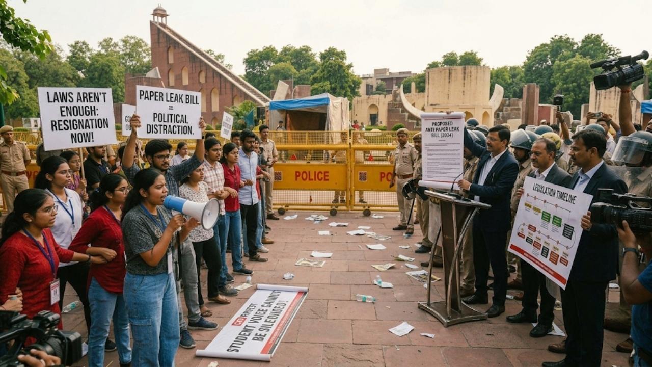 Paper Leak Bill vs Resignation Demand: Can New Laws Calm the Jantar Mantar Protest?